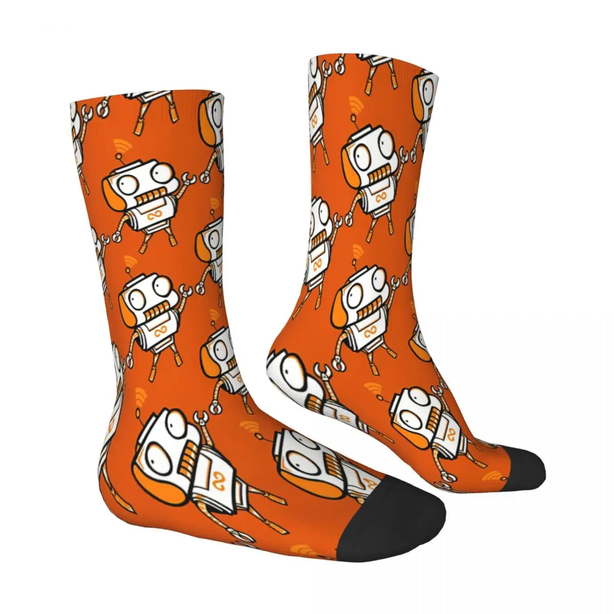 Love Circus Robot Socks Male Mens Women Summer Stockings Printed