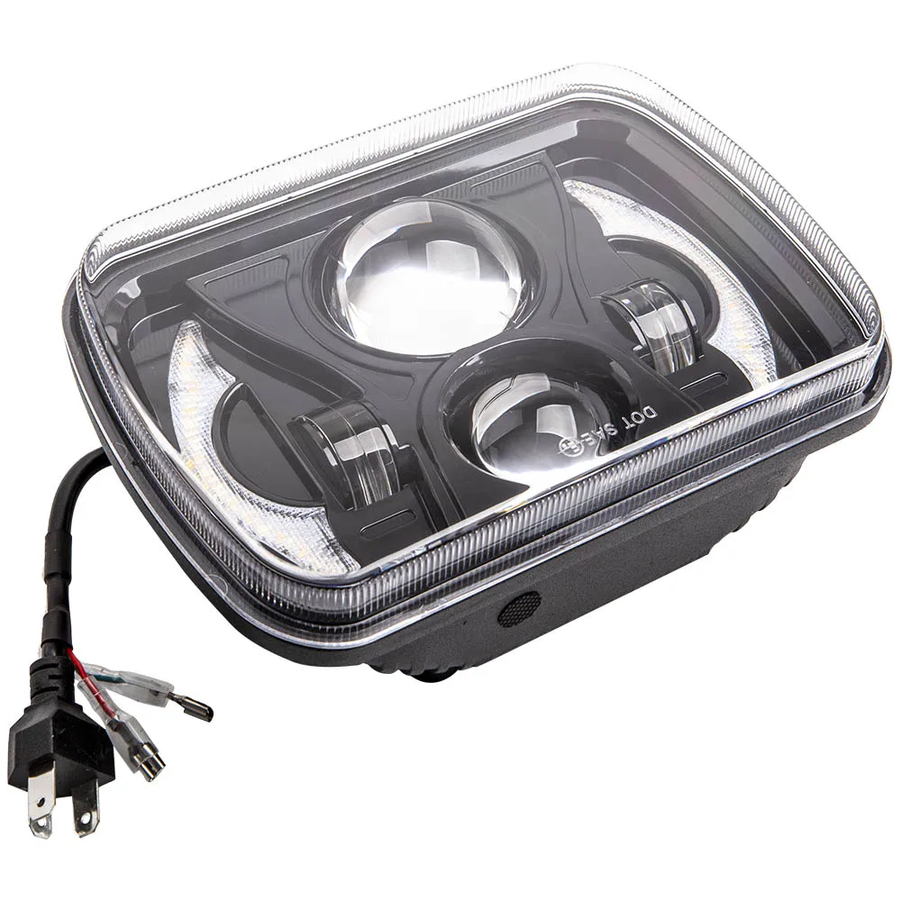 

7x6 ''светодиодная фара с герметичным лучом, квадратная фара для GMC Savana 3500 1998, сменная светодиодная фара, светодиодная фара в сборе