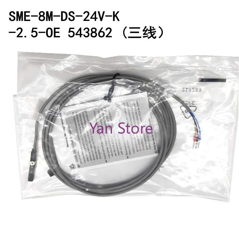 

543862 Type Pneumatic Cylinder Magnetic Switch SME-8M-DS-24V-K-2.5-OE Sensor Three Core Proximity Switch 543863 543876