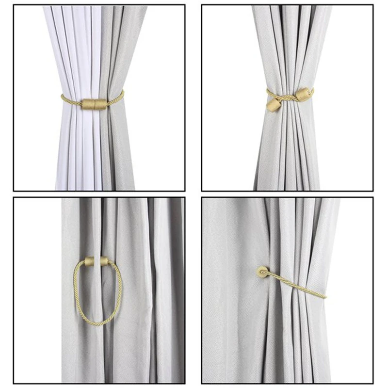 1Pc Magnets Curtains Clamps Curtain Holder Tieback Magnetic Clips Hanging Balls Tie Back Home Decoration Accessories