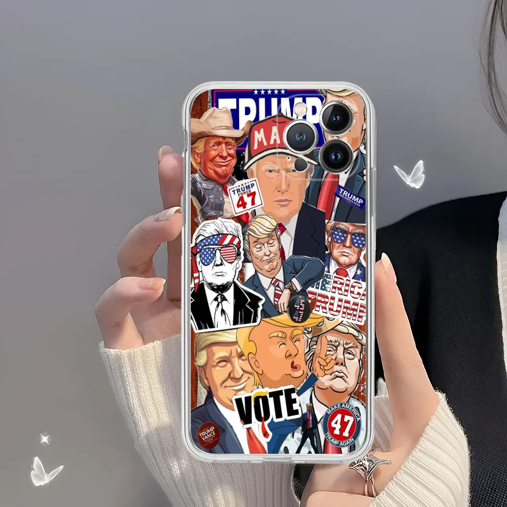 Drain The Swamp2024 Trump Phone Case for iPhone 16 15 8 7 6 6S Plus X SE XR XS 14 11 12 13 Mini Pro Max Mobile Case