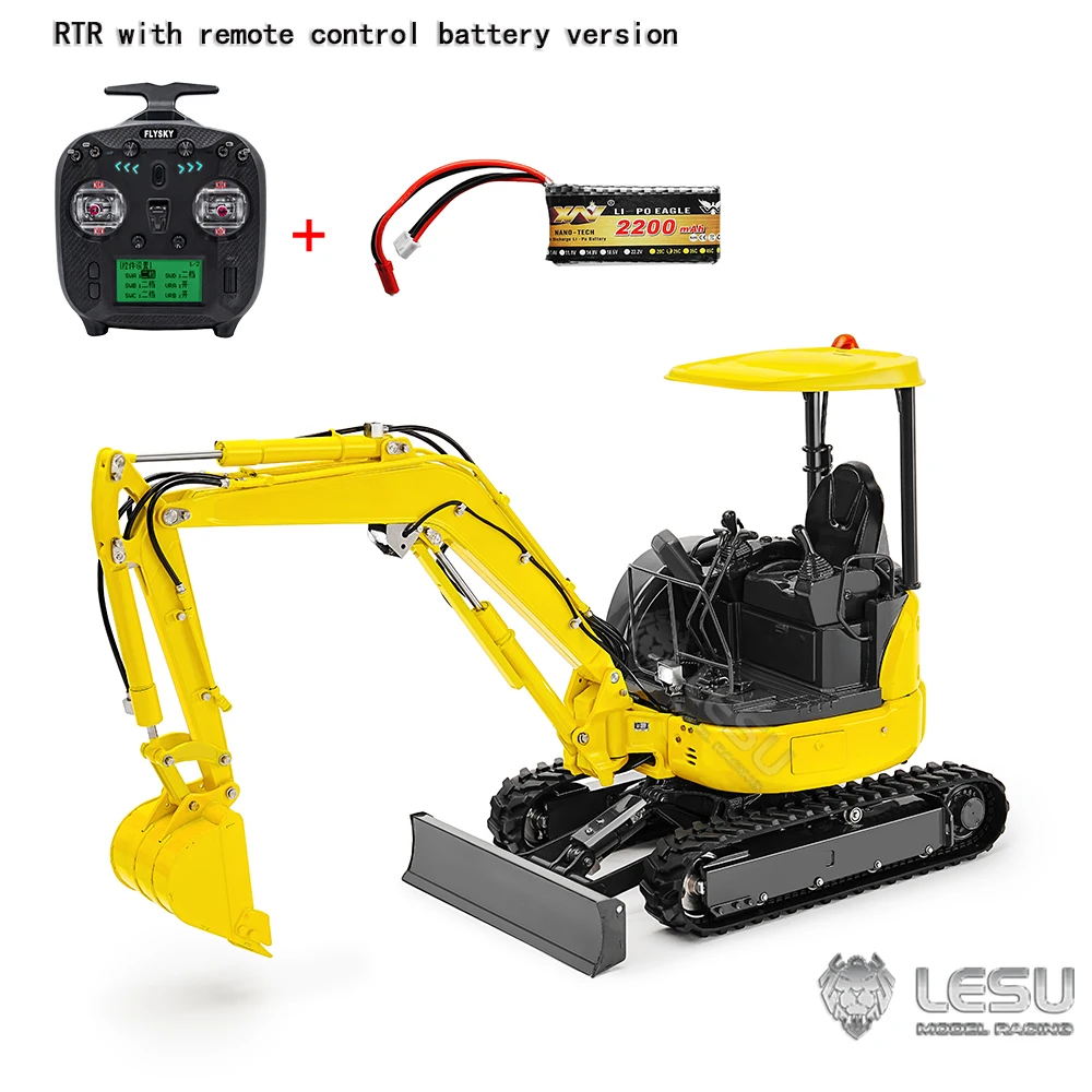 PC30 Small Excavator LESU 1/14 Remote Control Hydraulic Miniature Model Small 6-way Valve