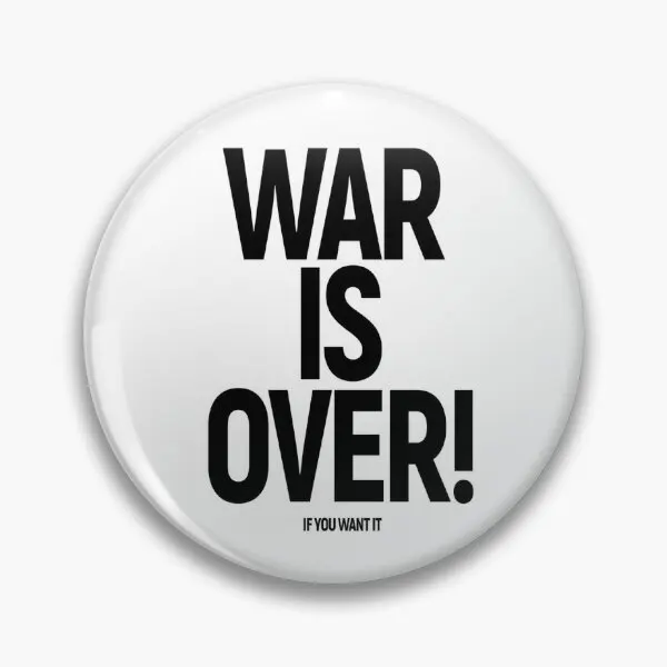 War Is Over If You Want It John Yok  Soft Button Pin Metal Brooch Cartoon Lapel Pin Collar Cute Women Funny Lover Gift Creative