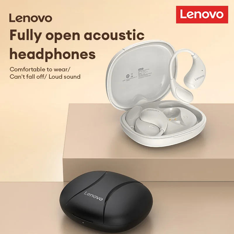 New Lenovo TA330 OWS Bluetooth 5.4 Earphone Low Latency Dual Mode Gaming Headset 20H Long Battery Life Sports Headphone With Mic