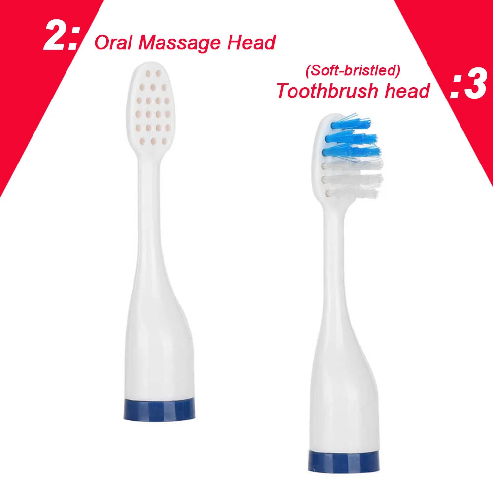 Multi-function Ultrasonic Vibertor Electric Toothbrush Oral Face Massage Replacement Heads Tongue Mouth Muscle Training Device