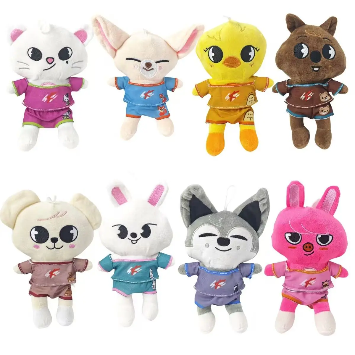 

15CM cute plush toys skzoo dolls, plush toys, swimsuit dolls, dressing idols, companion ornaments, bedside figurines and gifts