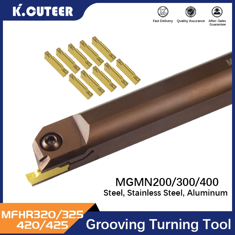 MFHR216-25/140 MFHR320 MFHR420 Grooving Tool Holder MGMN300/400 Carbide Insert Straight Shank Internal Turning Tool Lathe Bar