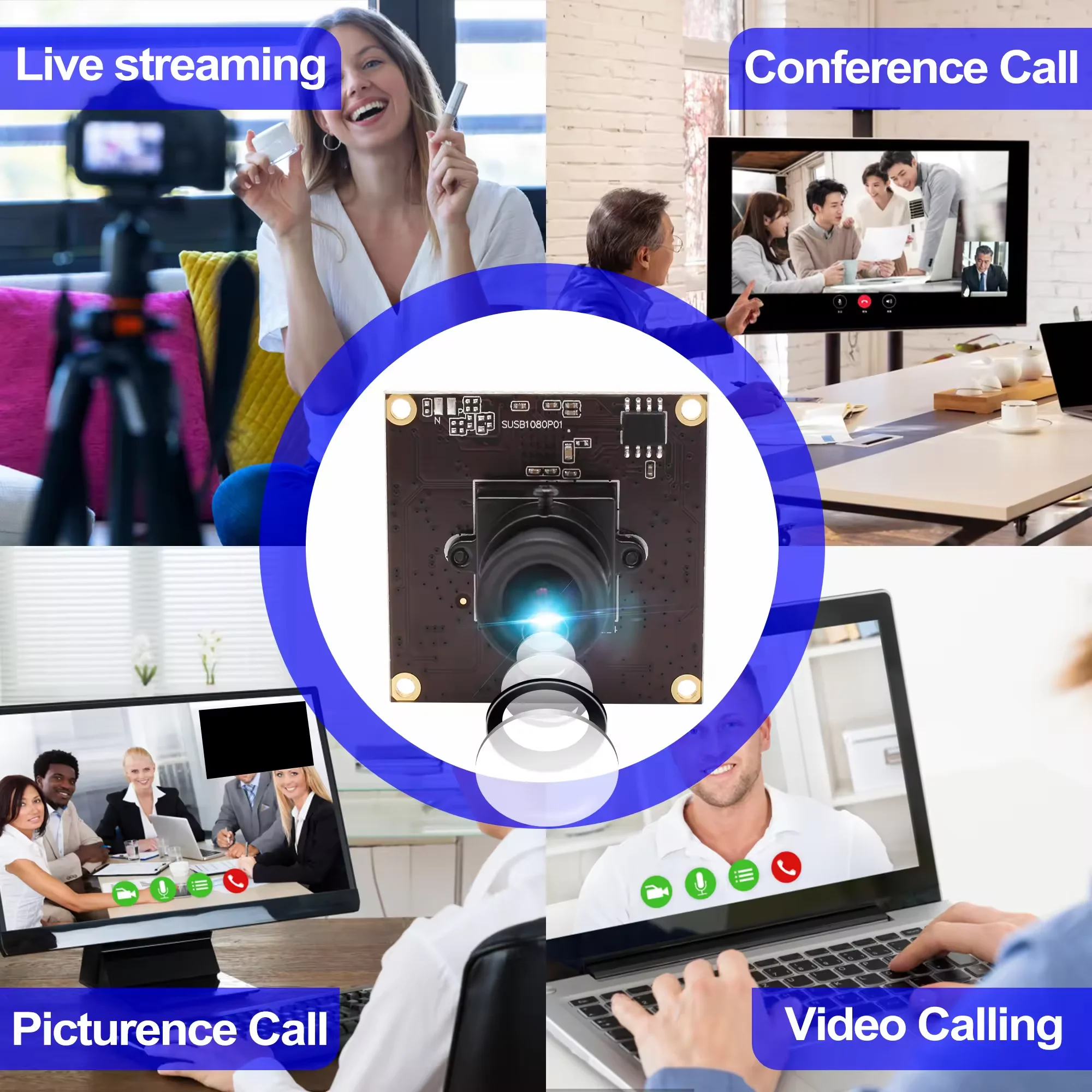 Webcam ELP 1080P 50fps USB 3.0, caméra grand angle 0,01 lux, faible luminosité, avec objectif 2.9mm, pour projet à grande vitesse, diffusion en direct