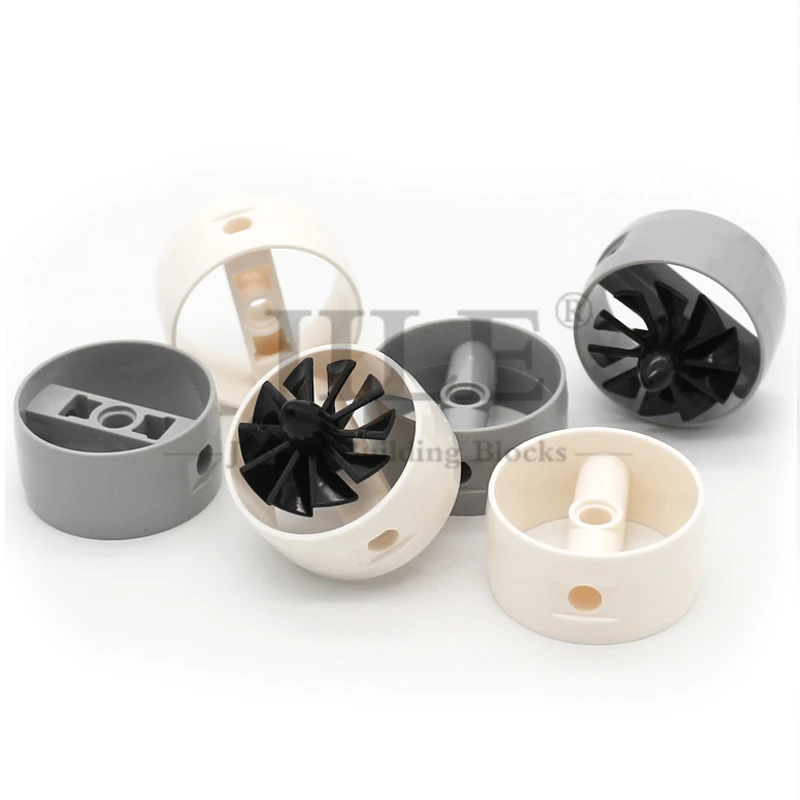 5pcs MOC 41531 Cylinder 4x4x1 2/3 with Pin Holes and Center Bar Building Blocks Compatible with Engine X577 Technology Car Toy