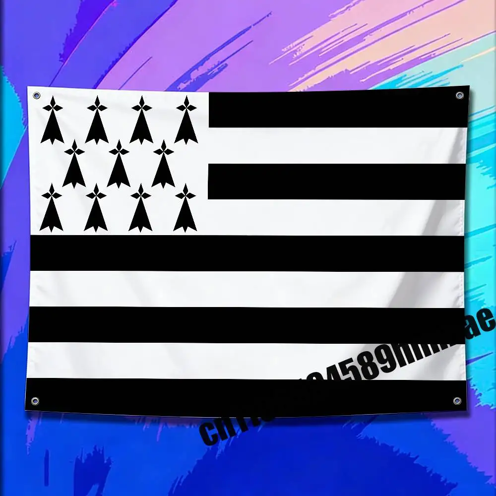 

For Brittany France French Region Flag 50*70cm 60*90cm 80*120cm 100*150cm 150*200cm Camp Wall Banner Tapestry Cover