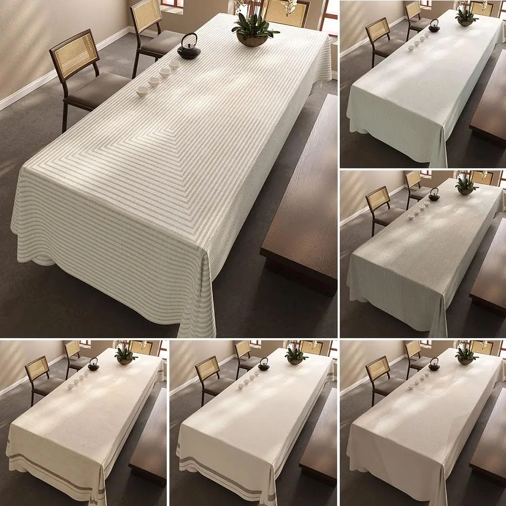 

Modern Simple Rectangular Tablecloth For Wedding Hotel Banquet Cloth Table Cover Home Decoration 130cmx160cm V7v5