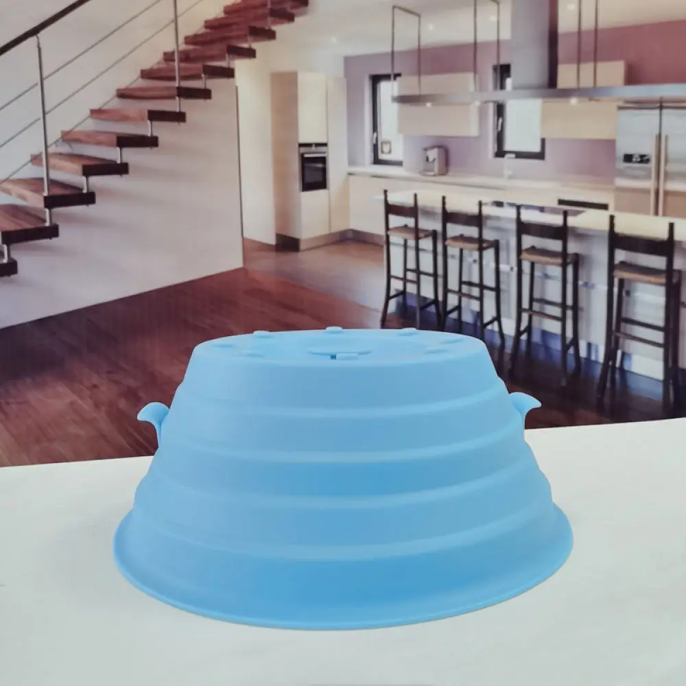 Silicone Microwave Cover Magnetic Foldable Food Splatter Shield Anti Oil Lid Dish Protector Kitchen Heating Tool