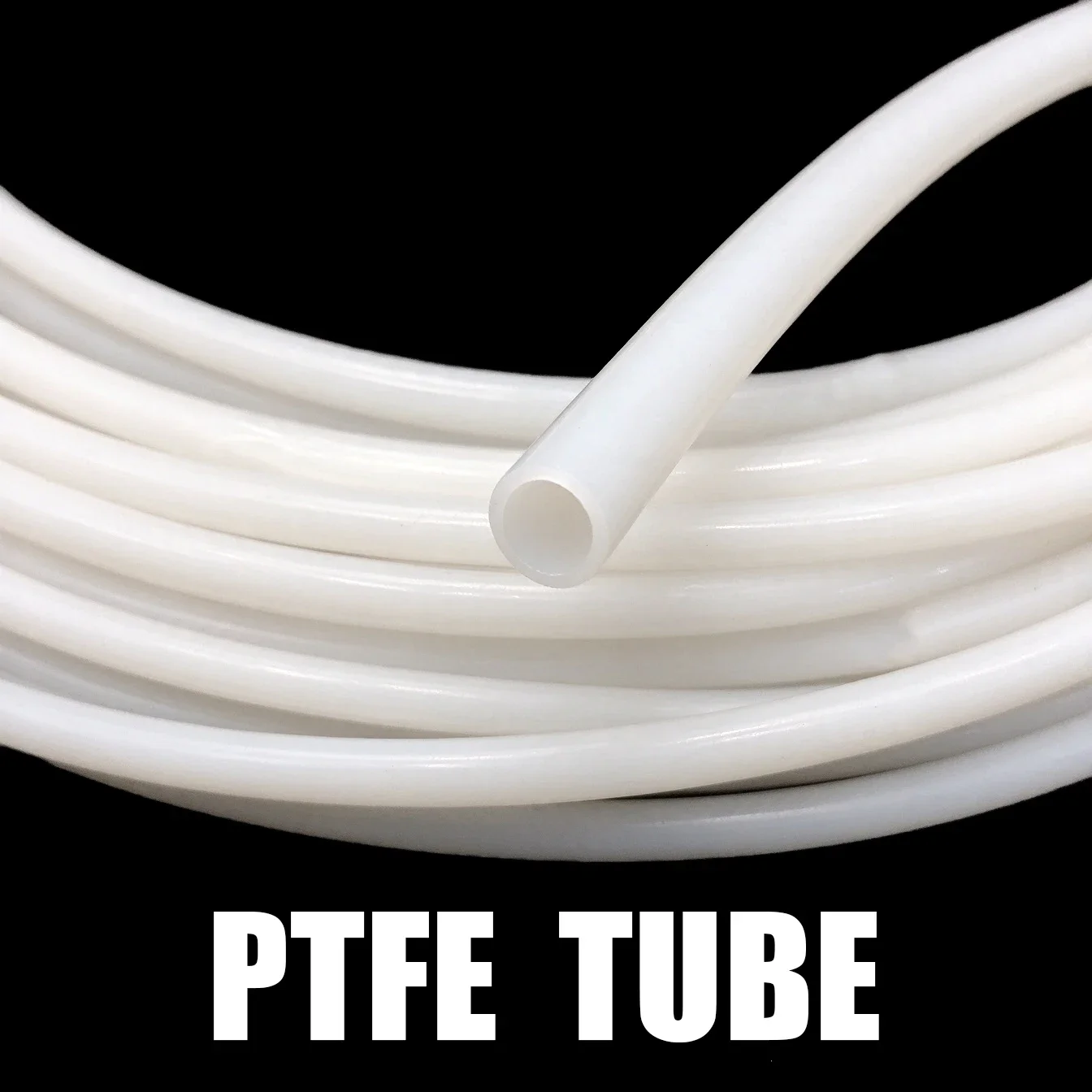 Food Grade White PTFE Tube ID 1-14mm, High Temperature Resistant, Odorless and Non Precipitating, Beverage Fluid Delivery Tube.