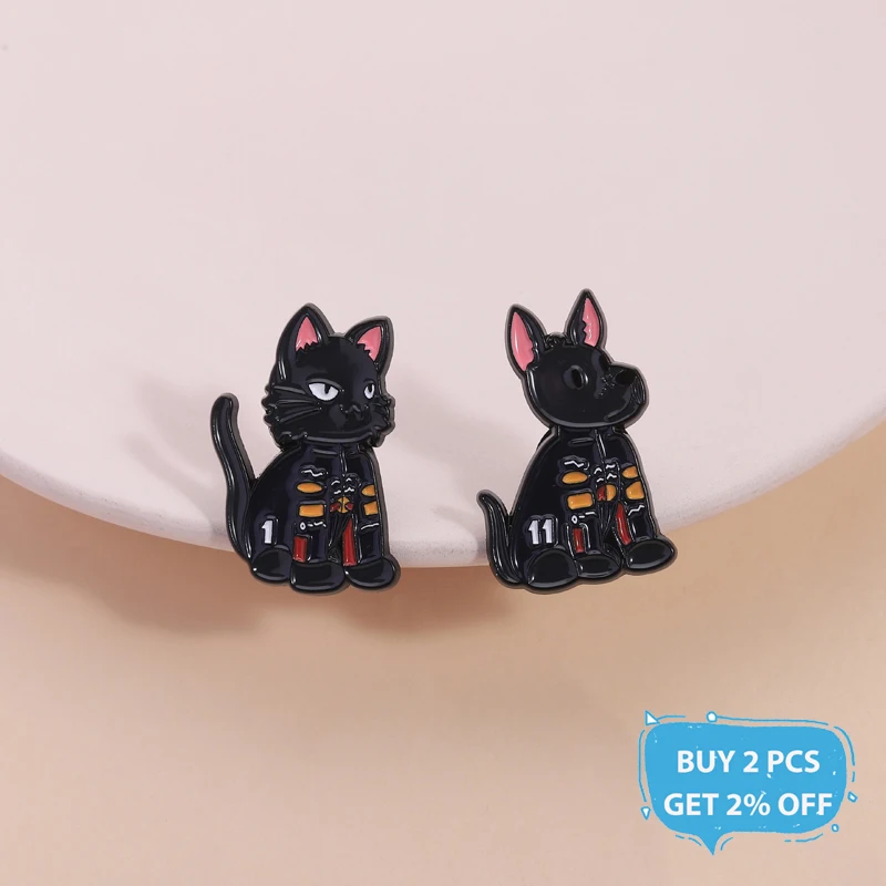 F1 Racing Cat Dog Enamel Pins Cartoon Animal Alloy Brooch Lapel Backpack Badge Fashion Jewelry Accessories Gift for Friends view 2