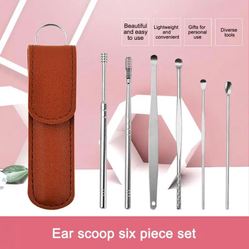 Youpin Stainless Steel Ear Cleaning Tool EarpickSet Cleaner Curette Spoon Health Care Ear Wax Clean Remover Tools