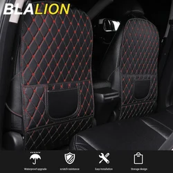 BLALION Car Seat Back Anti Kick Pad Leather Interior Anti Scratch Protector Cover Seat-Back Protective Pads Waterproof Accessory