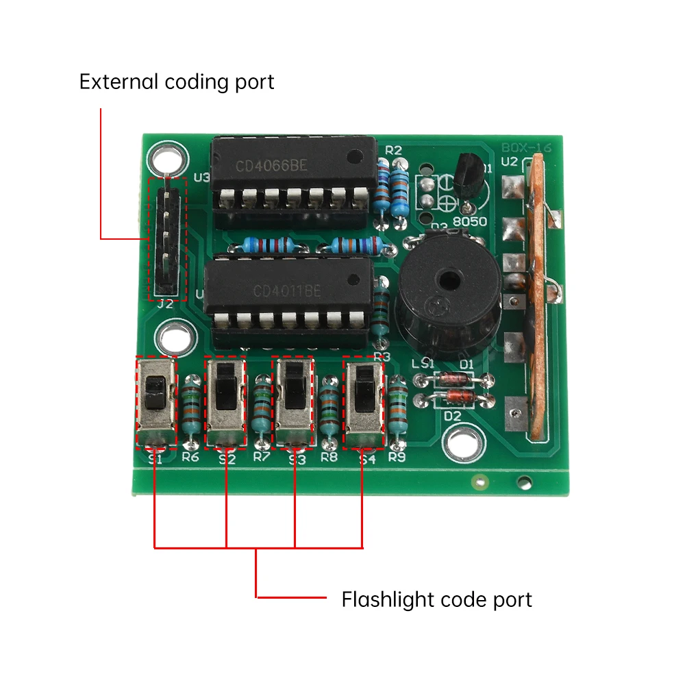 16 Music Sound Box BOX-16 Board 16-Tone Elektronische Module DIY Kit Lassen Solderen Practice Learning Kit voor Arduino