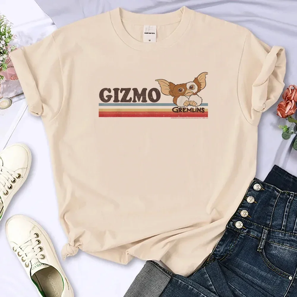 2024 Personalized Street Fashion Gremlins T-shirt Women's Anime Street Fashion Manga T-shirt Women's Designer Clothing