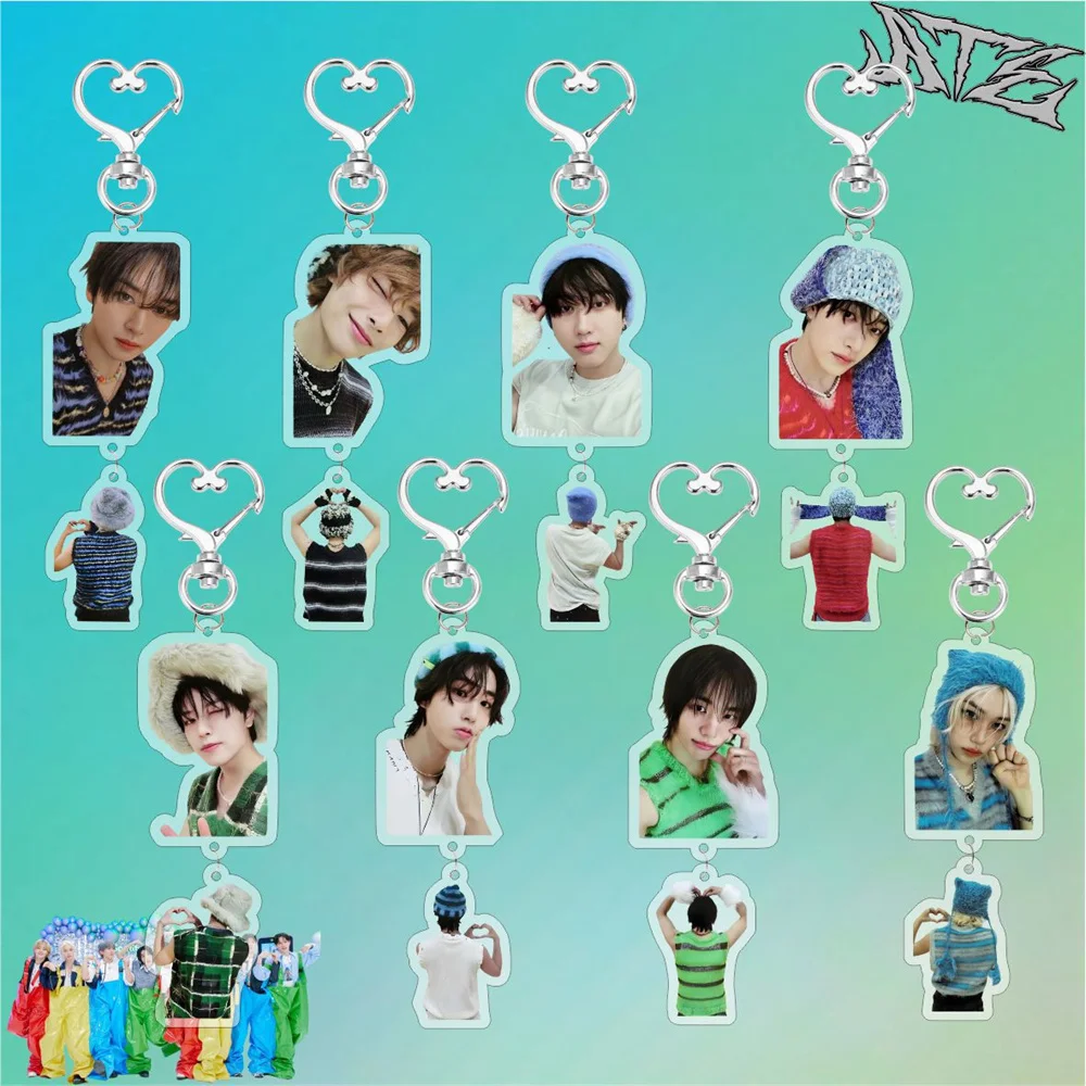 Korean Boys Group New Album ATE Keychain Felix Hyunjin Bangchan Lee Know Changbin Seungmin Charm Keyring KPOP Merch Accessory