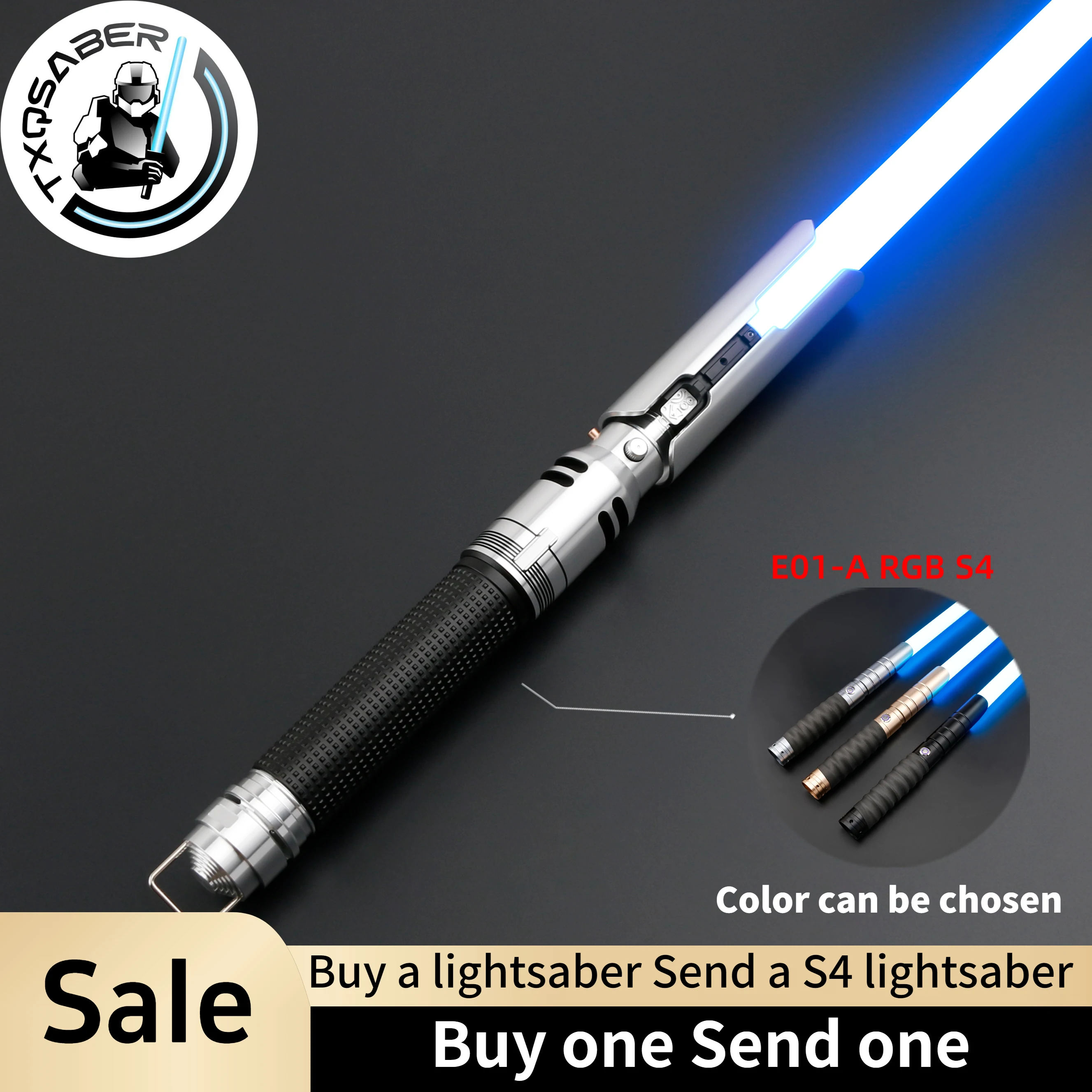

TXQSABER Replica Lightsaber Cal Kestis EP4 SD RGB Noe Pixel Light Sword Metal Handle FOC Smooth Swing Blaster Laser Sword Toys