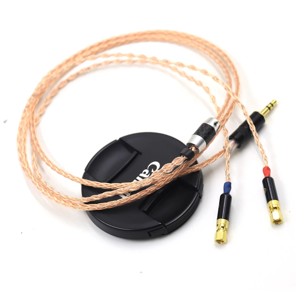 Haldane 7N OCC Single Crystal Pure Copper Headphone Upgrade Replace Cable For (Screw) Hifiman HE6 HE5 HE400 HE500 HE600 HE300