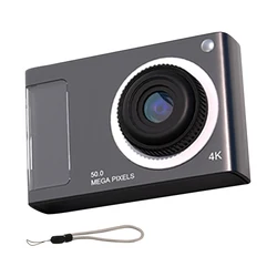 48MP HD Digital Camera 2.4in IPS Display 16X Zoom Video Camera with Fill Light 4K Student Selfie Camera for Kids Students Teens
