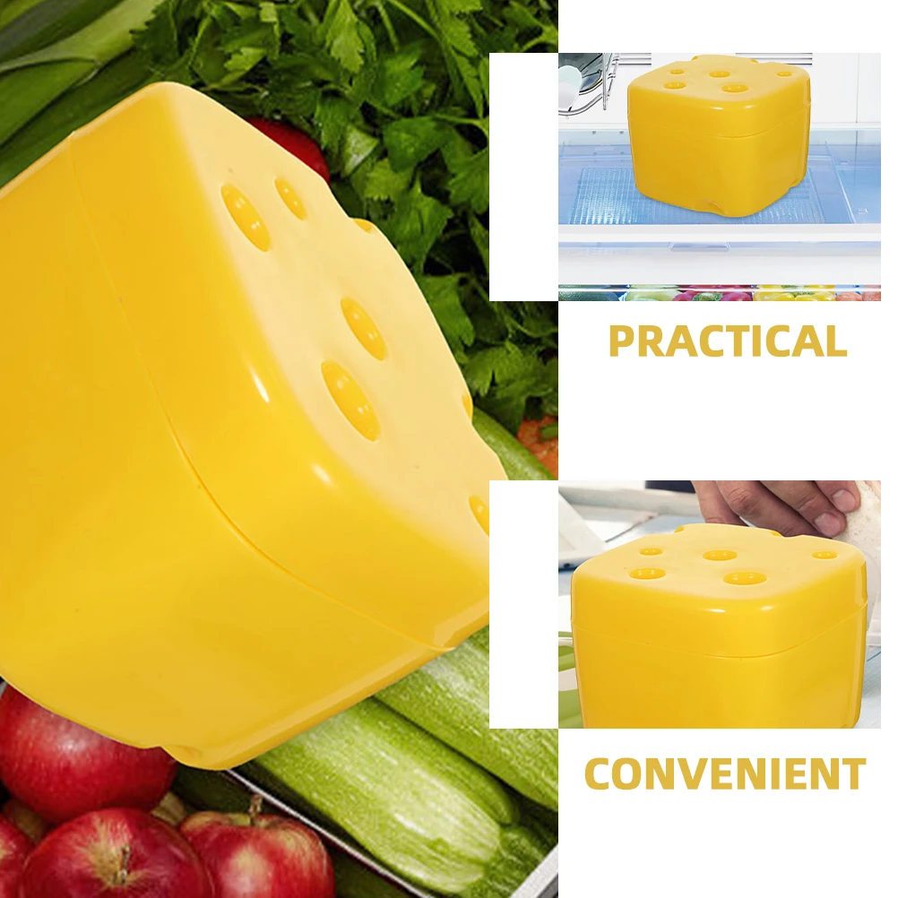

2 Pcs Containers with Lids Cheese Crisper Slices Condiment Shredded for Refrigerator Baby Saver Fridge