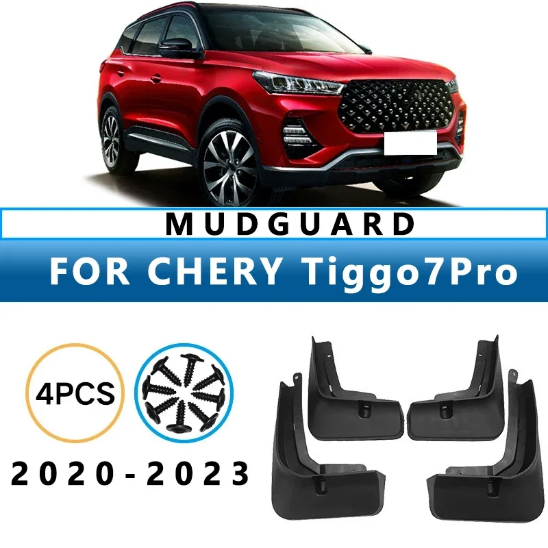 

Mud Flaps Fit for CHERY Tiggo 7 Pro 2020-2023 Mudguards Tire Fenders Splash Proof Accessories Wheel Guards 4ps