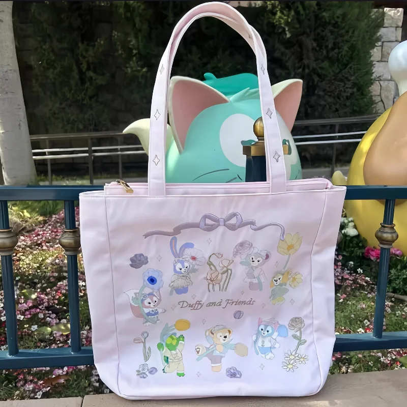 2024 Disney Spring Limited Edition Duff And Friends Pink Handbags Linabell Stellalou Keqi An Tote Bag Shoulder Bag Portable Gift