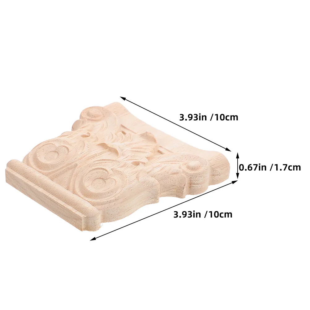 2Pcs Wooden Roman Column Corbels European Style Intricate Handcarved Details Sturdy Wall Brackets for Shelves Countertops