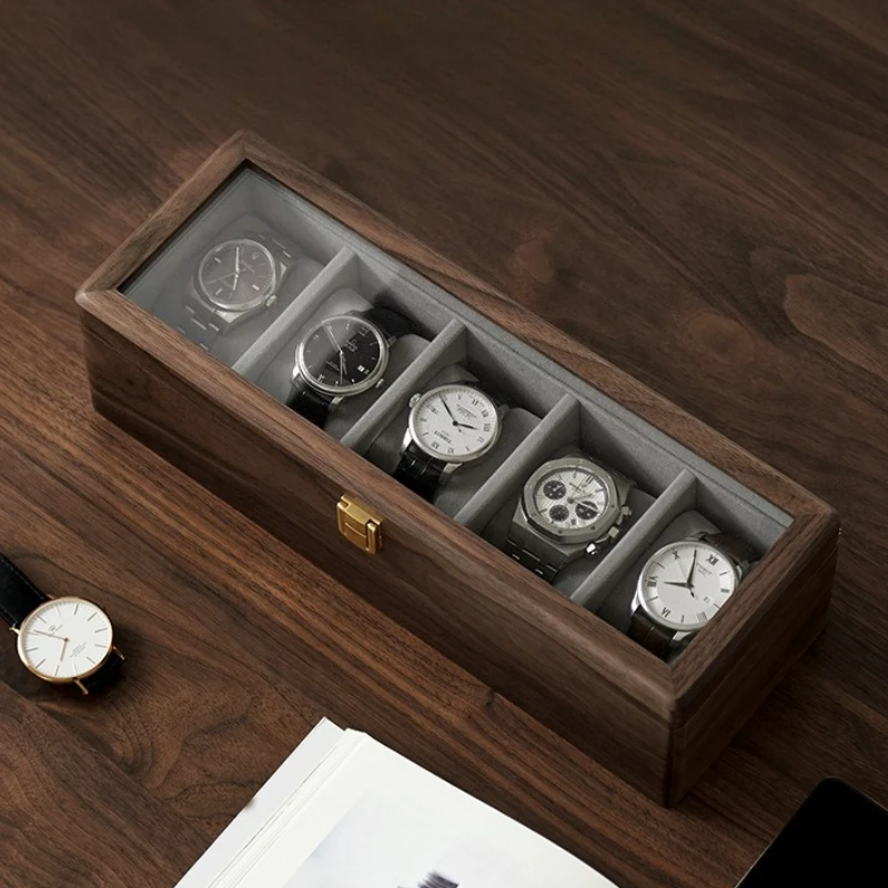 Portable Watch Storage Box Multi-epitope Wrist Watch Boxes Men's Mechanical Watches Organizer Container Travelling Trinket Case