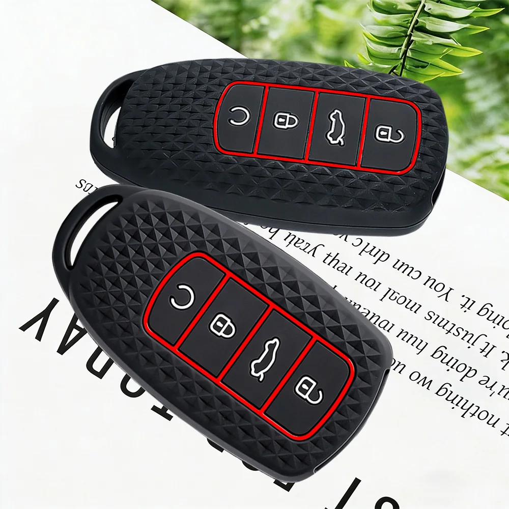 Premium Soft Silicone Car Key Case Cover For Chery Tigo 7 8 Pro Max Omoda C5 Tigo 7 8 Plus Arrizo 5 Plus Interior Accessories
