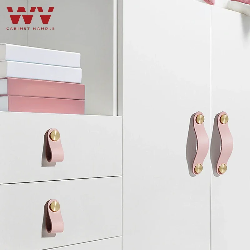 Ручки из Кожи Кравир для Мебели.