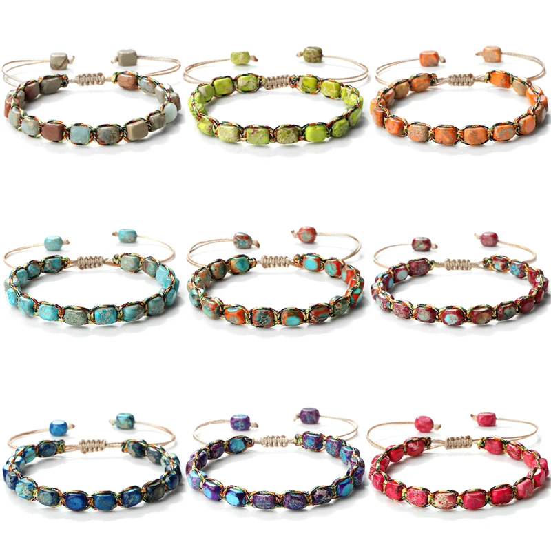 New Fashionable Women's Creative Colorful Crystal Weaving Stretch Bracelet Festival Lover DIY Charm Jewelry Foot Chain Gift