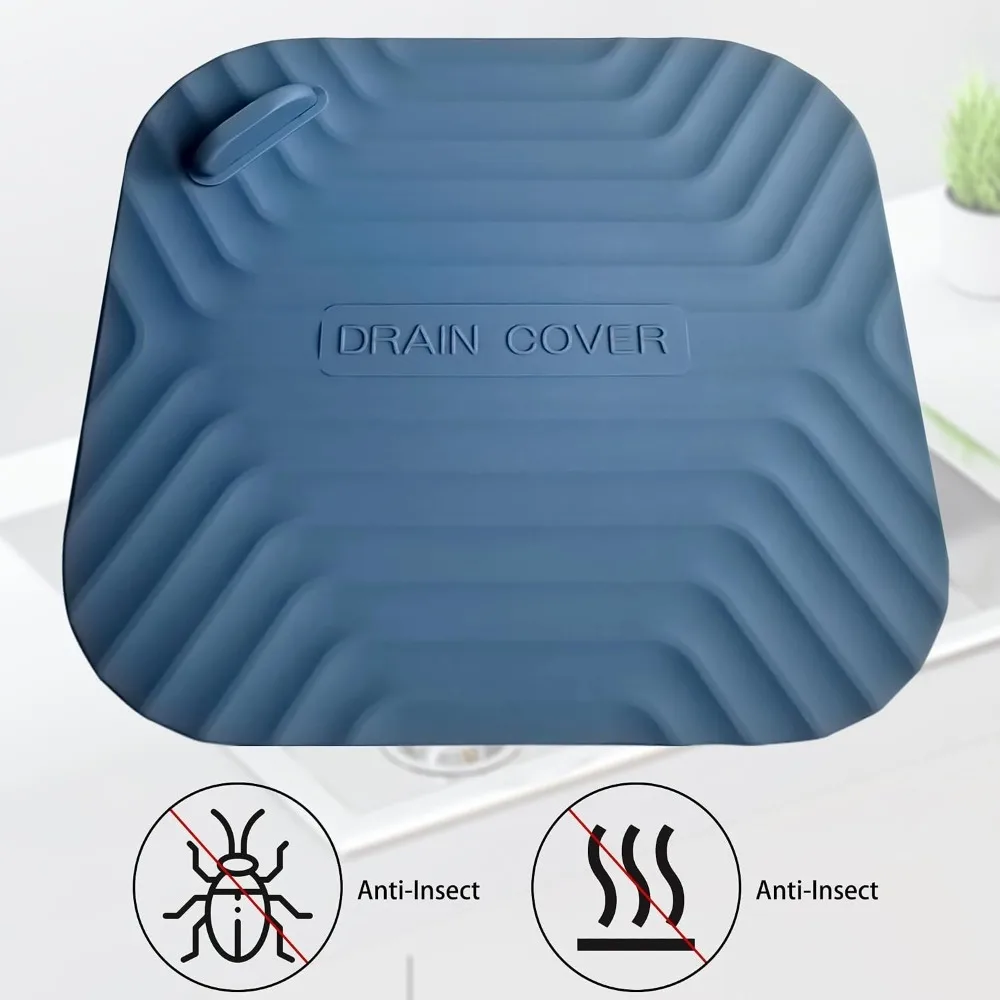 Soft Silicone Shower Drain Cover Tub Stopper Sewer Anti Odor Mat Deodorizing Drain Plugs for Kitchen Bathroom Shower Accessories
