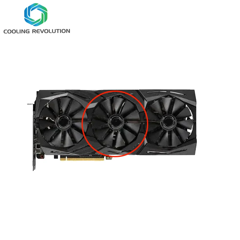 Original for ASUS ROG-STRIX-RTX 2060 2070-O8G-GAMING RTX2060 RTX 2070 Graphics Video Card cooling fan T129215SH T129215SL