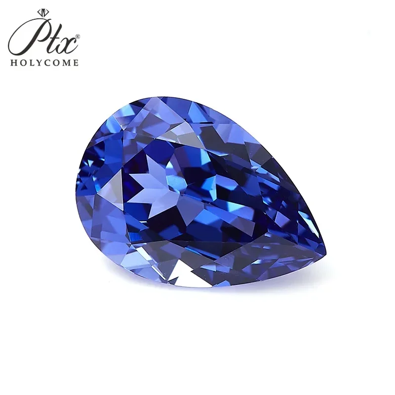 

Moissanite Brilliant Hot Sale Pear Natural Lab Grown Sapphire VVS1 AGL Certificated Diamond Beads Jewelry Making Charms