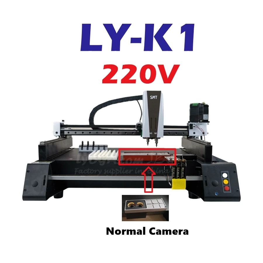 K1 Pro K1 Automatic Pick and Place Machine Visual SMT Device Chip Mounter SMD BGA Rework Station for PCB Assembly Line Use 220V