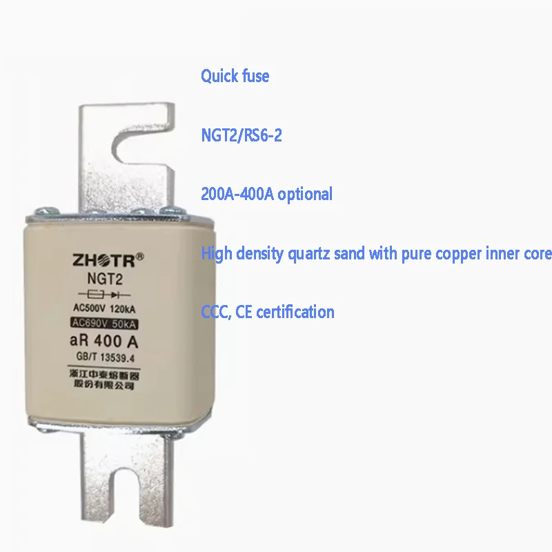 ustomized products: New Original 100% silver sheet NGT2 RS6-2 RS33 690V 1000V-100KA Fast Fuse PLC