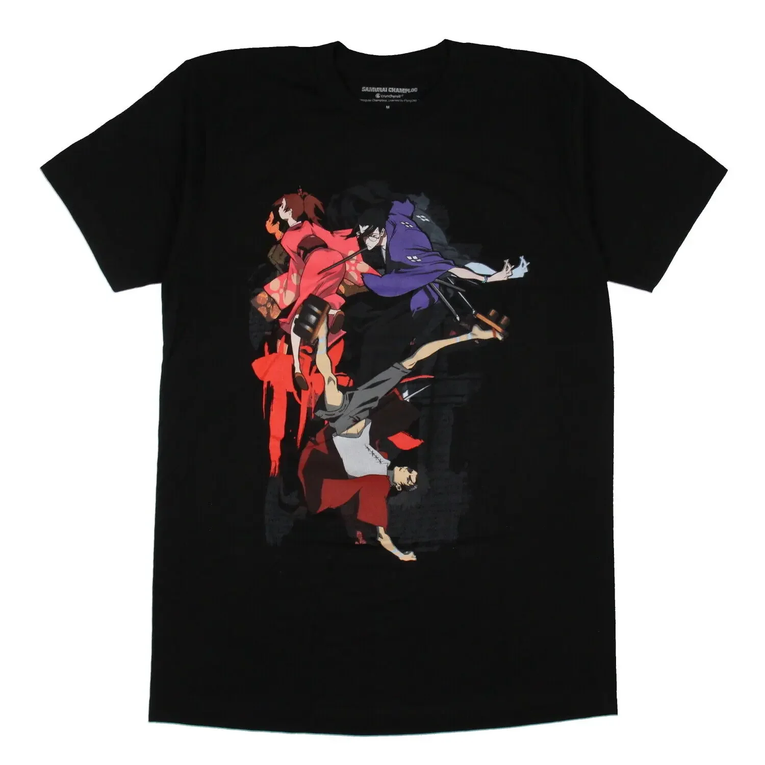 

Новая модель 2025 года, мужская футболка с рисунком Samurai Champloo Anime Yuu Mugen Jin Trio для взрослых