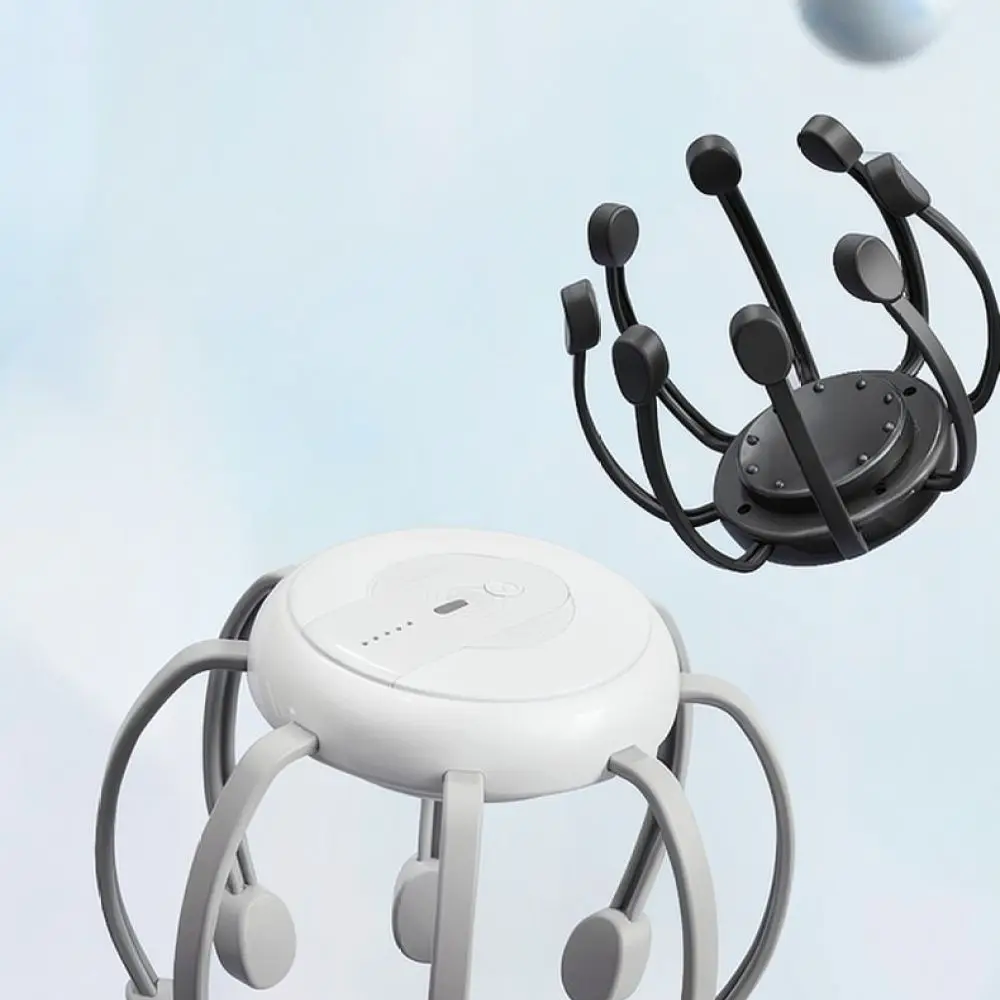 Rechargeable Octopus Scalp Massager Electric Head Scratching Apparatus Portable Vibration Relaxation Tool For Daily Care