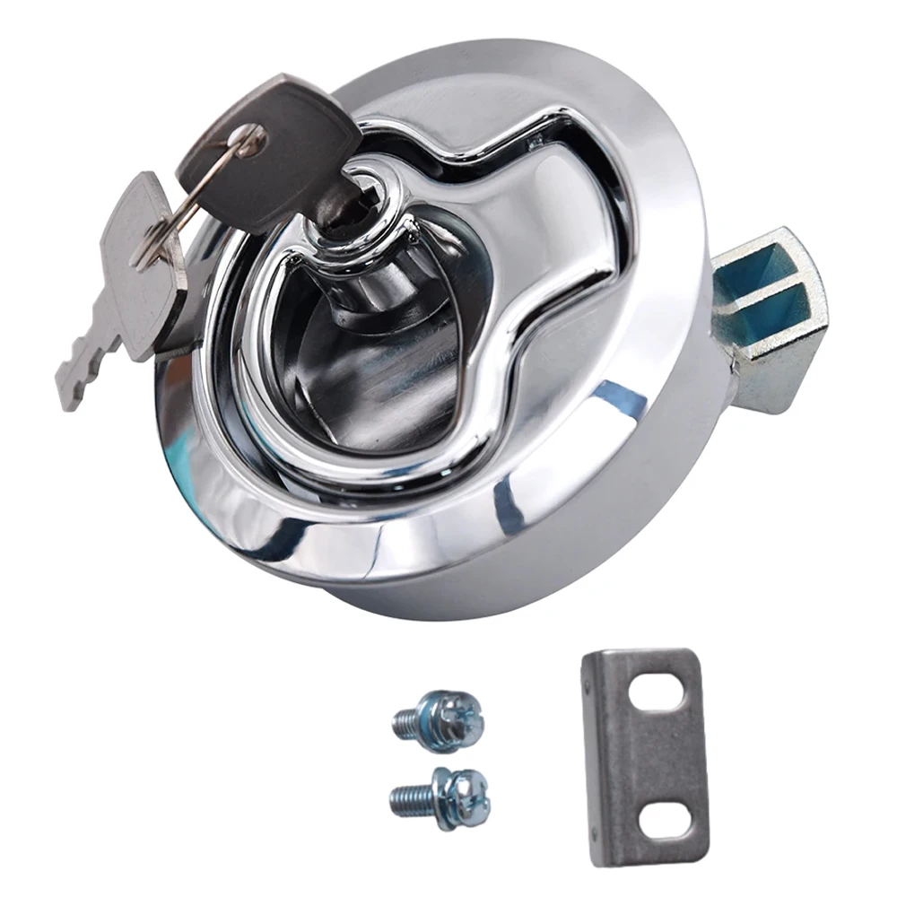 Round locking Handle Flush Pull Locker Hatch Latch Marine Stainless Steel Flush Door Pull Locker For RV Yacht Camper