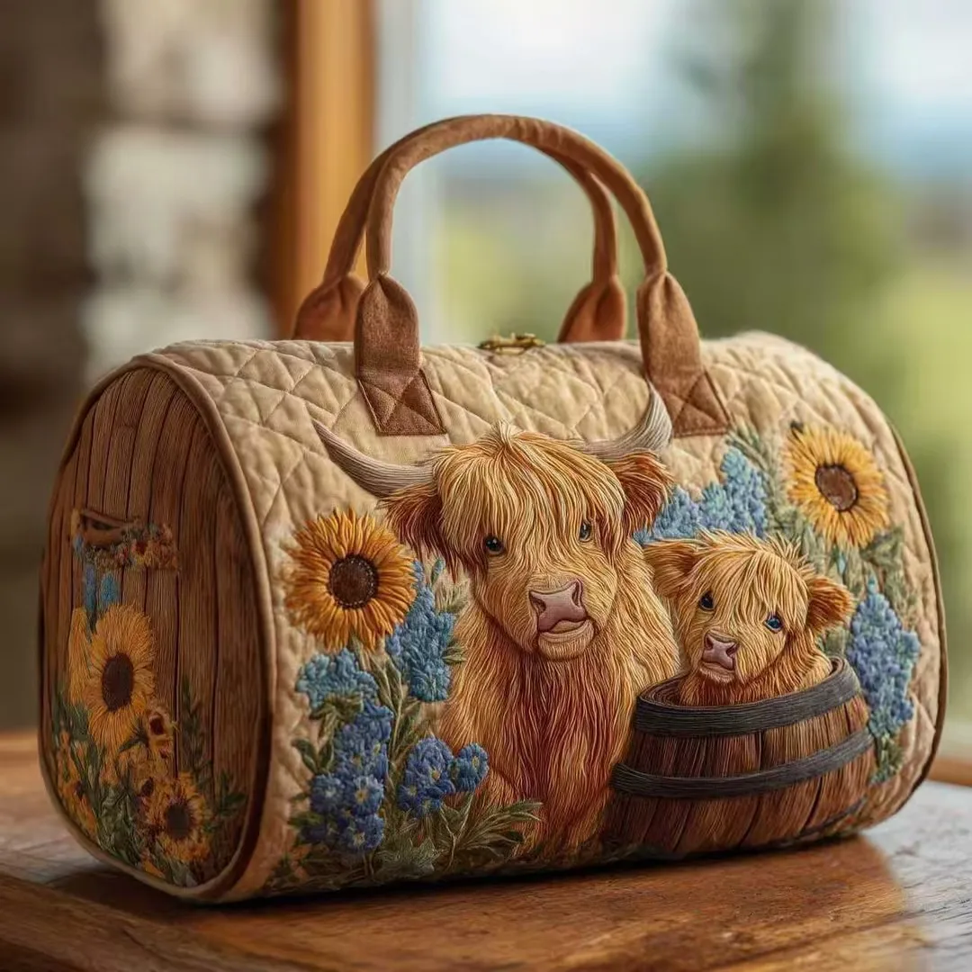 

New short distance handbag embroidered travel luggage bag multifunctional sports and fitness bag