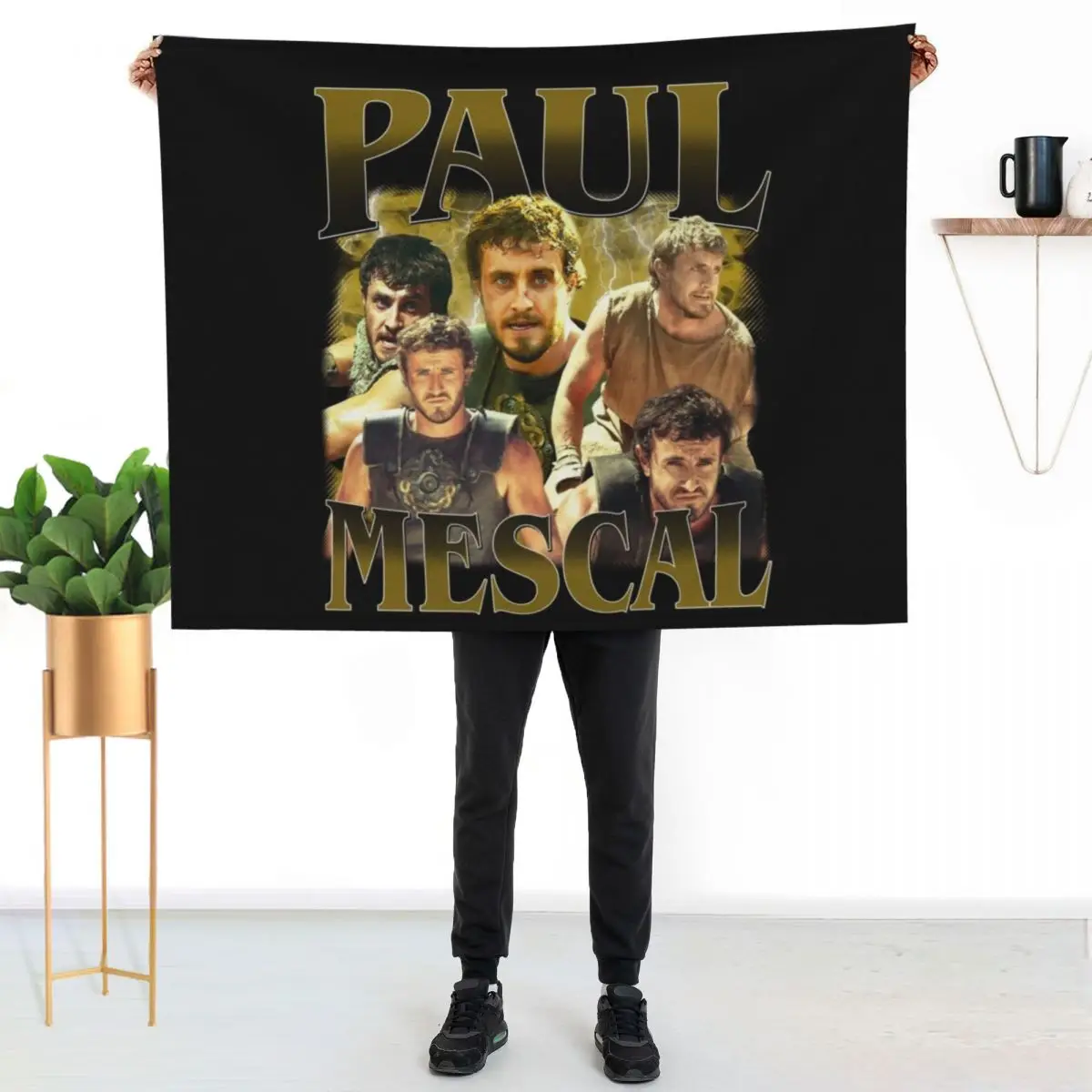 

Retro Paul Mescal Throw Blanket Soft Warm Blanket Gift for Men Women Adults