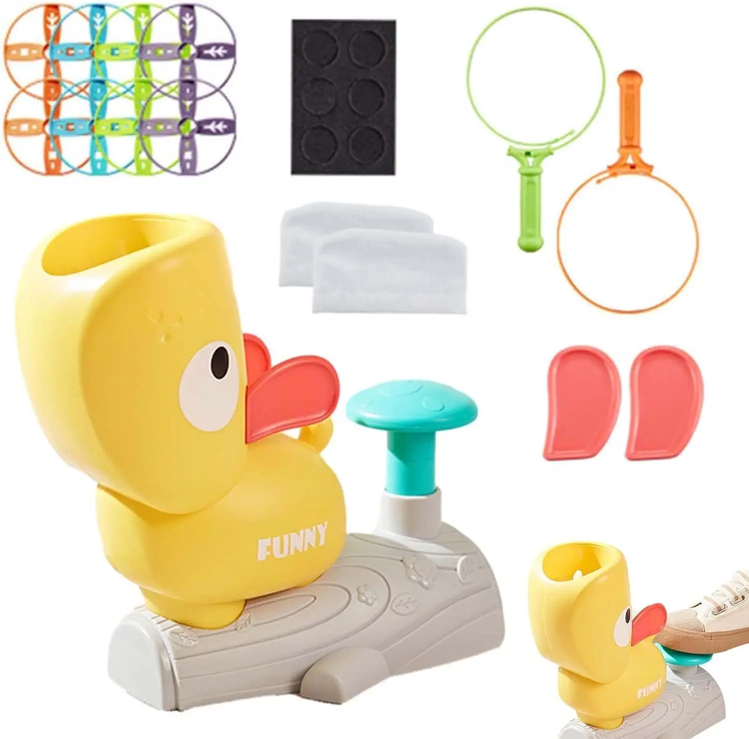 

Flying Saucer Playsset | Fun Flying Disc Launcher Toy | Popp-up Flying Saucer Machine | Autiism Sensory Equipment Suitable For O