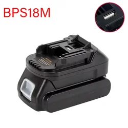 To Replace for Makita BL1830 Tools Lithium Battery BPS18M Adapter for Black & Decker/For Porter Cable/ for Stanley Converter