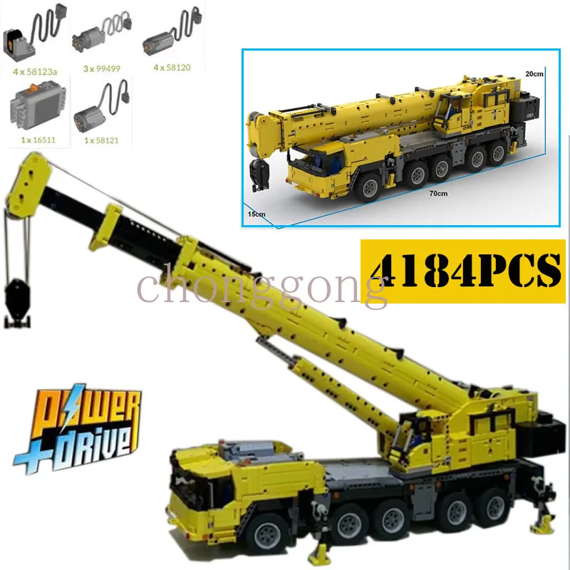 

New 1:20 Grove GMK 5250L RC mobile crane Building Blocks Bricks Crane DIY Toys Educational Toys For Kids Christmas Gift