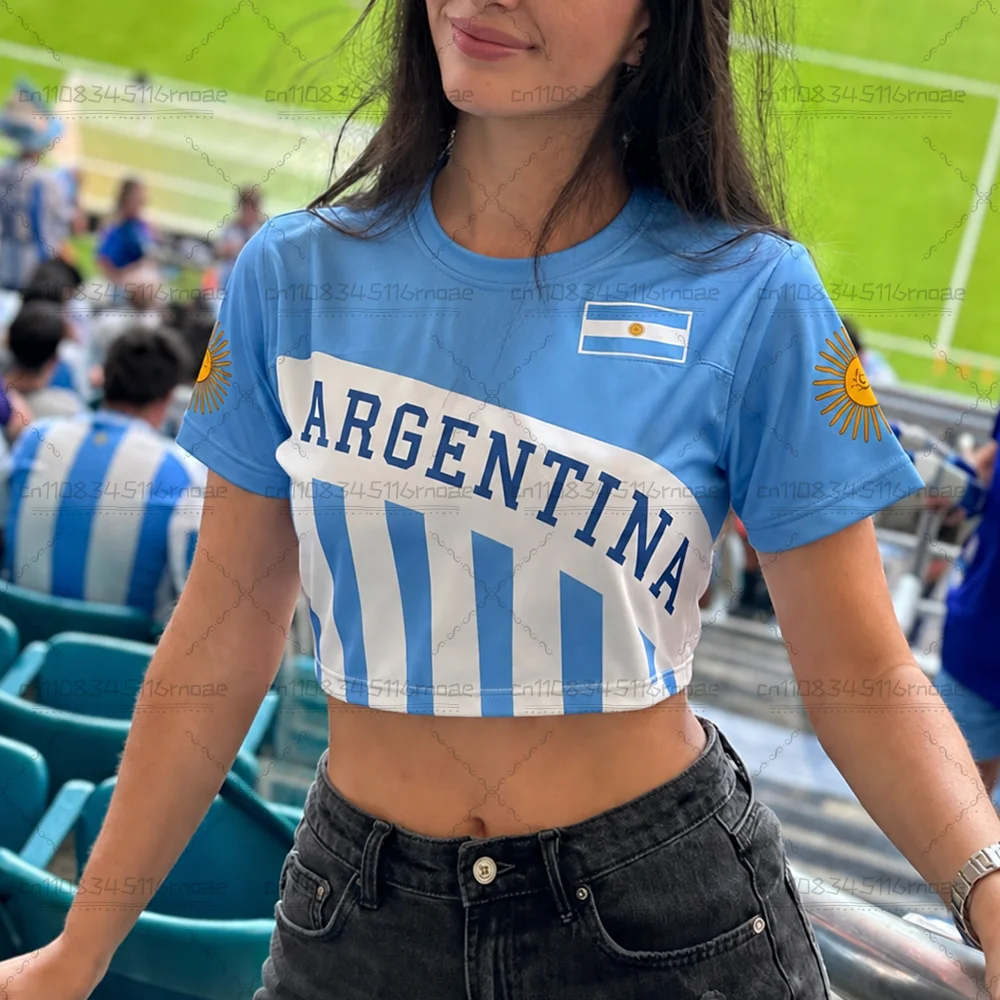 2026 Summer Fashion New Brother Argentina Fashion Cool Style 3D Printed Quick Drying Support Cheerleading Casual Child T-shirt