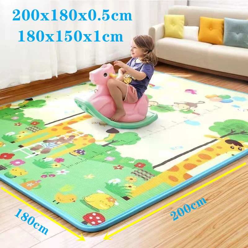 

1cm Thick Baby Crawling Play Mats EPE Environmentally Friendly Folding Mat Carpet Play Mat for Children's Safety Mat Rug Playmat