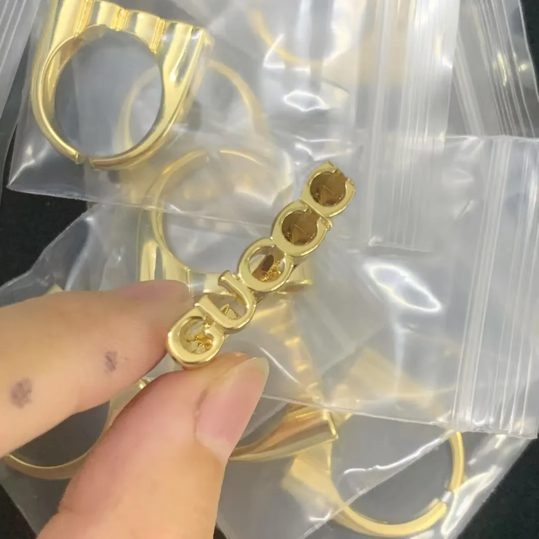 

2025 модное классическое ретро-кольцо с двойной буквой, женские элегантные украшения, продуманный подарок для женщин